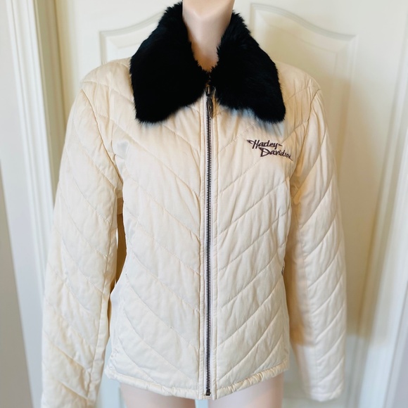 Harley Davidson Woman’s Satin Jacket, Size Large - Picture 1 of 13